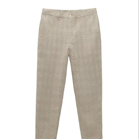 ZARA PLAID SUIT PANTS GRAY SIZE M 0029/331/707